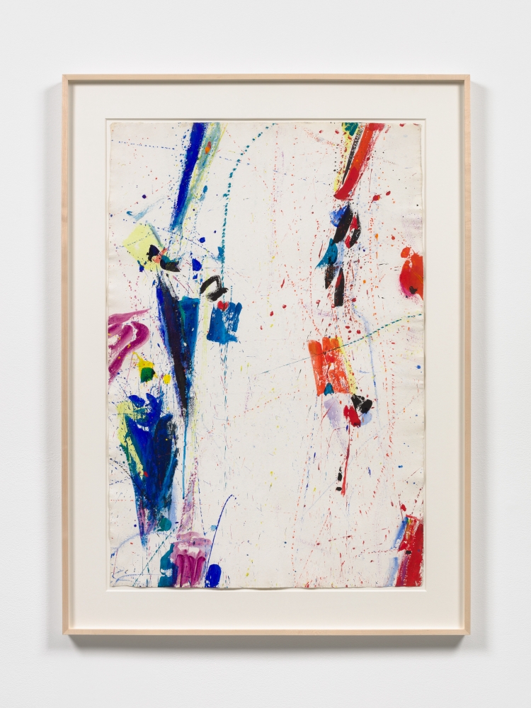 Sam Francis
New York New York, 1959
gouache and egg tempera on gessoed French paper
40 x 27 in. / 101.6 x 68.6 cm
