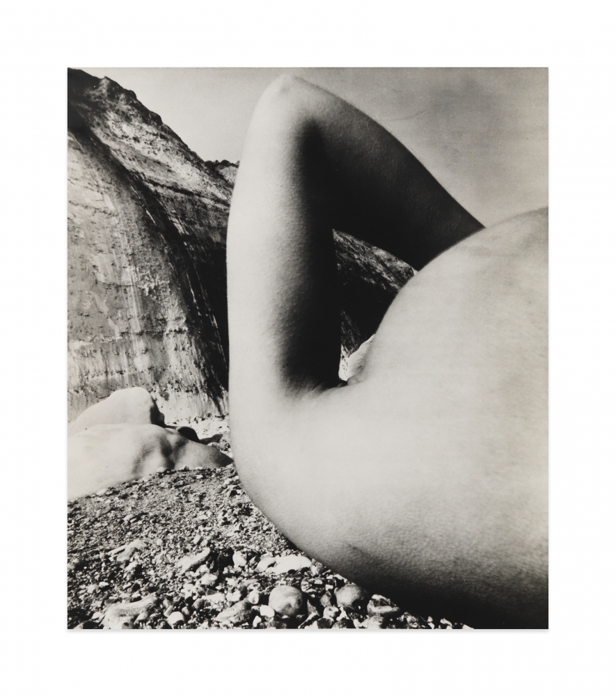 Nude, Vasterival Beach, Normandy, May 1957, gelatin silver print