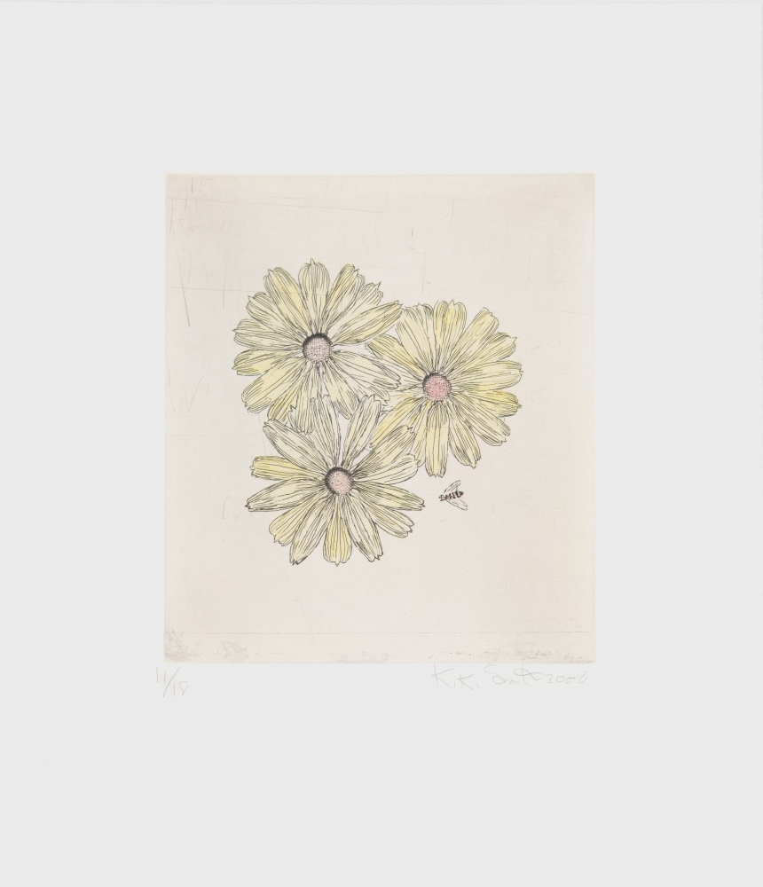 Kiki Smith
Flower and Bee (B), 2000
etching, edition of 18
image: 9 x 8 in. / 22.9 x 20.3 cm
sheet: 16 x 14 in. / 40.6 x 35.6 cm