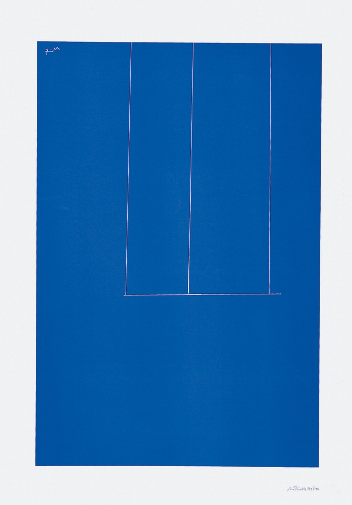 London Series I: Untitled (Blue), 1971

screenprint on J.B. Green mould-made Double Elephant paper, edition of 150

41 x 28 1/4 in. / 104.1 x 71.8 cm