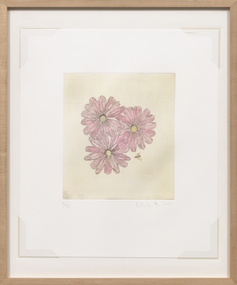 Kiki Smith
Flower and Bee (F), 2000
etching, edition of 18
image: 9 x 8 in. / 22.9 x 20.3 cm
sheet: 16 x 14 in. / 40.6 x 35.6 cm