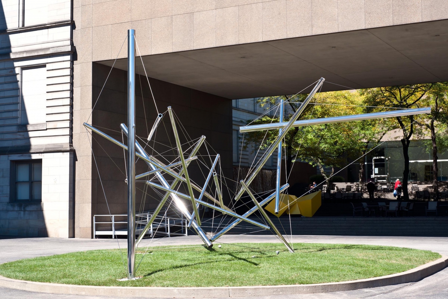 Forest Devil, 1977, stainless steel tubes and aircraft cable
