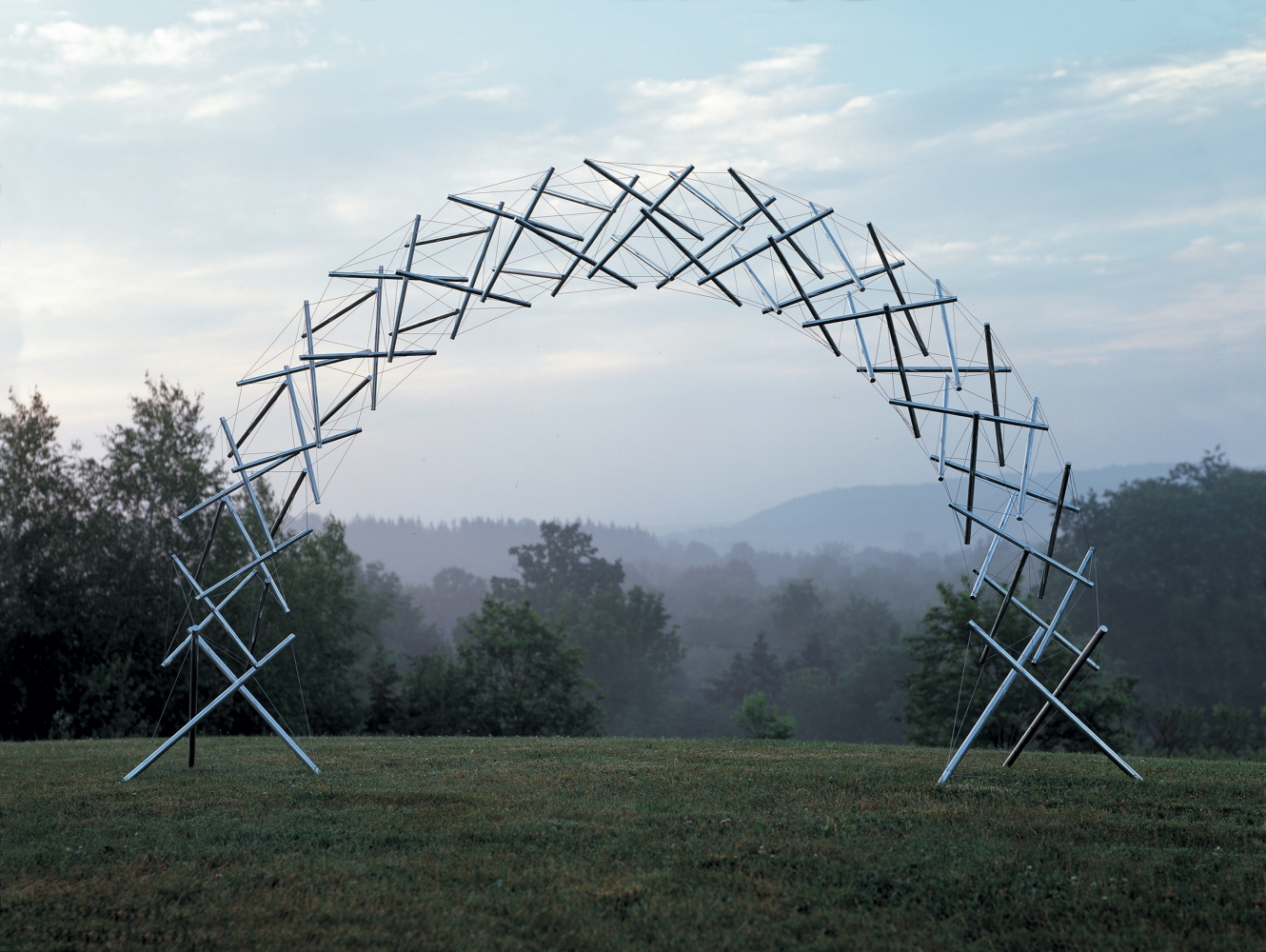 Rainbow Arch, 2001, aluminum and stainless steel, edition of 3