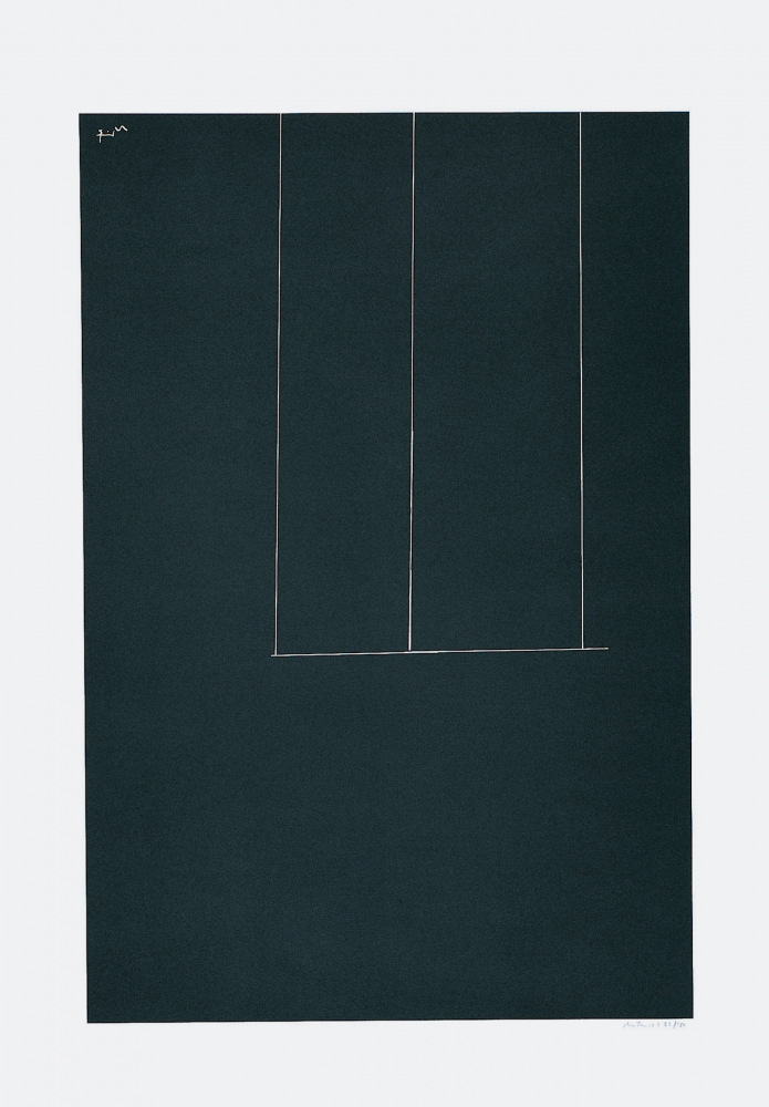 London Series I: Untitled (Black), 1971, screenprint on J.B. Green mould-made Double Elephant paper, edition of 150