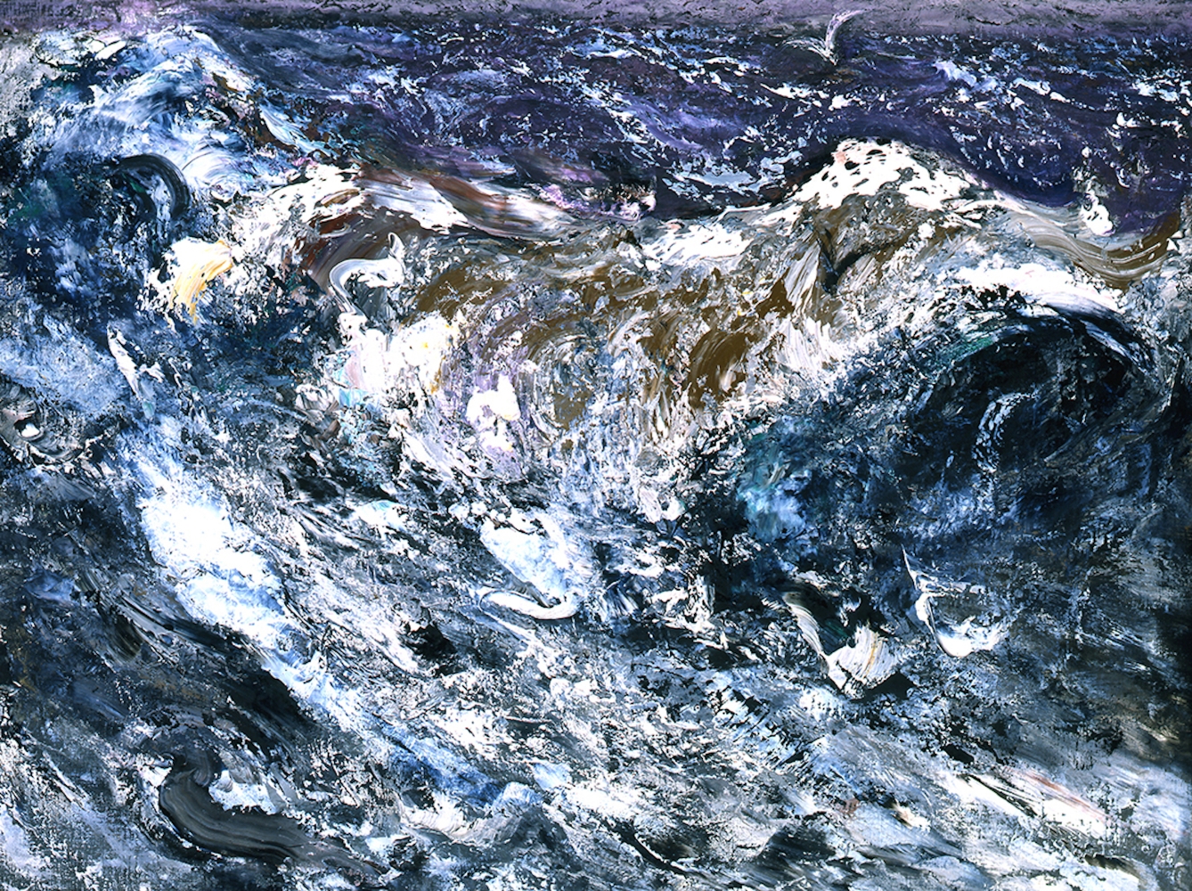Maggi Hambling
Storm Waves at Slaughden, 2008
oil on canvas
36 &amp;times; 48 in. / 91.4 &amp;times; 121.9 cm