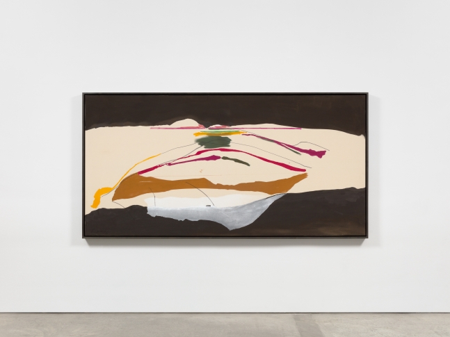 Helen Frankenthaler

New Paths, 1973

acrylic and marker on canvas

54 3/4 x 109 in. /&amp;nbsp;139.1 x 276.9 cm