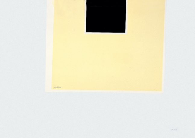 London Series II: Untitled (Yellow/Black), 1971, screenprint on white J.B. Green mould-made Double Elephant paper, edition of 150
