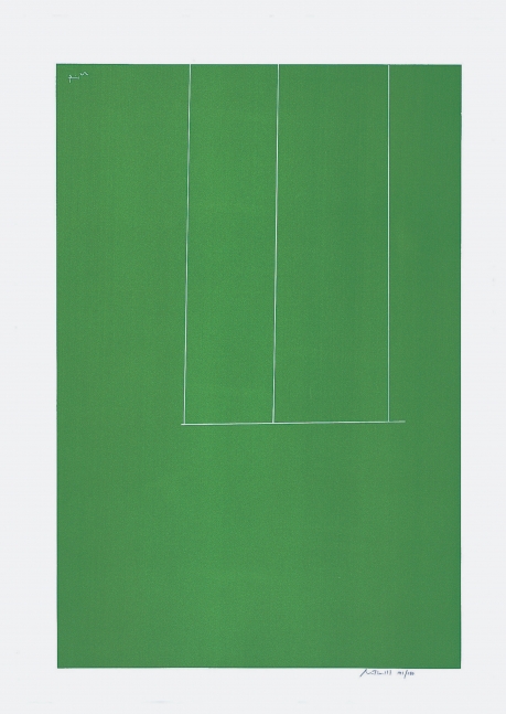 London Series I: Untitled (Green), 1971, screenprint on J.B. Green mould-made Double Elephant paper, edition of 150