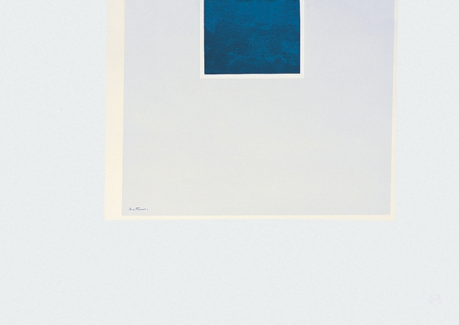 London Series II: Untitled (Blue/Pale Blue), 1971, screenprint on white J.B. Green mould-made Double Elephant paper, edition of 150