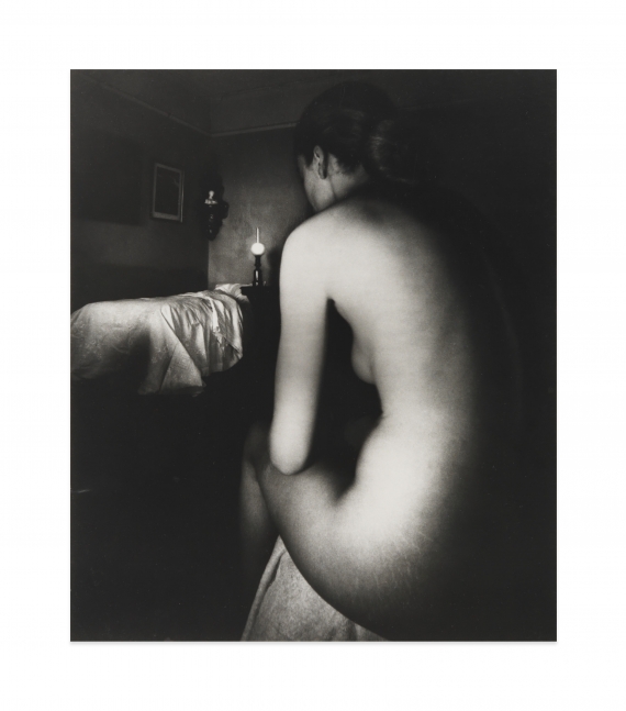Nude, Campden Hill, London, April 1949, gelatin silver print mounted on museum board