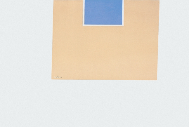 London Series II: Untitled (Blue/Tan), 1971, screenprint on white J.B. Green mould-made Double Elephant paper, edition of 150