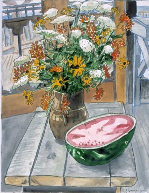 Red Grooms Wildflowers on the Screened Porch, 2000